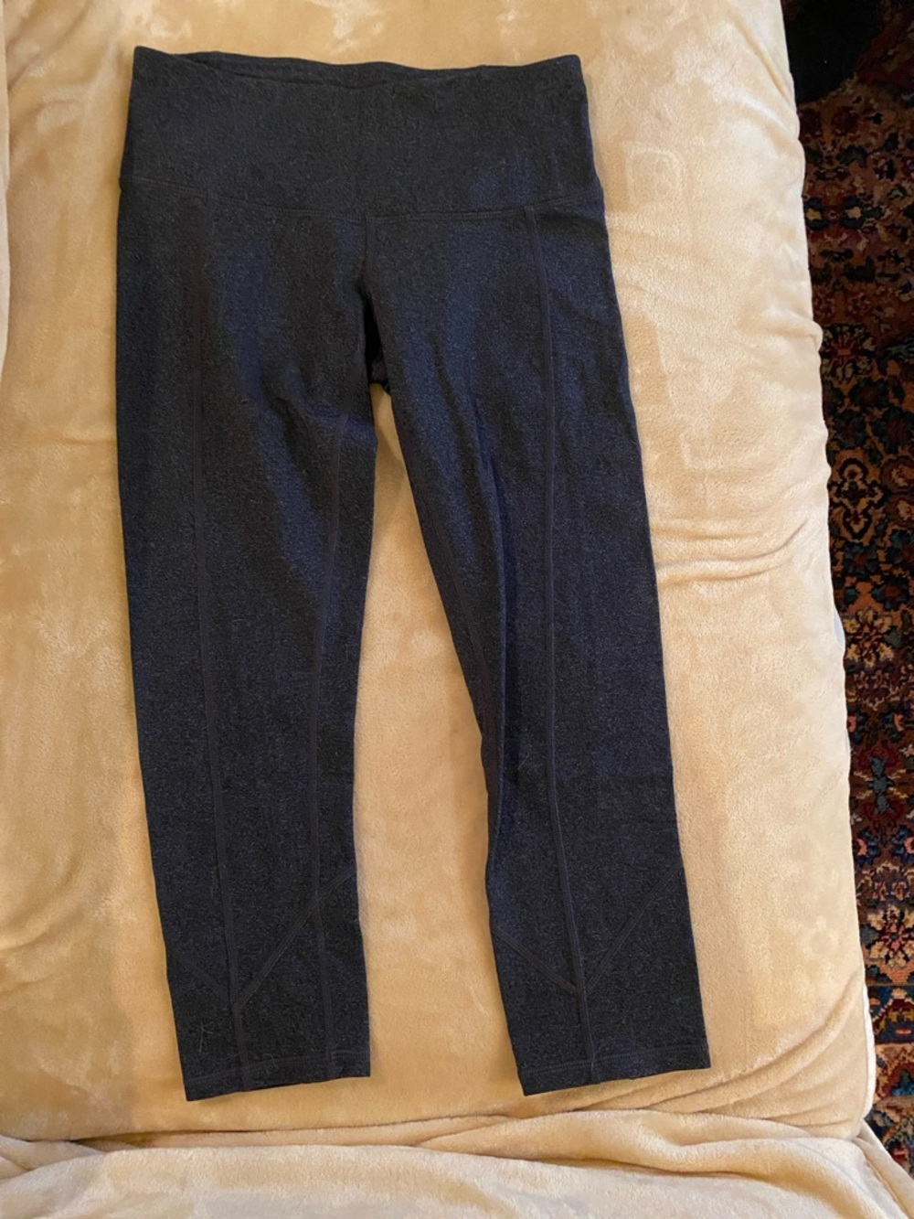 Prana Dark Charcoal Gray High-Waist Leggings